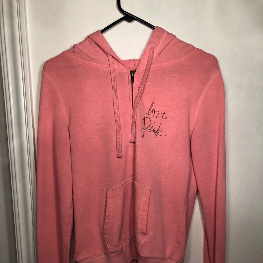 PINK zip up hoodie